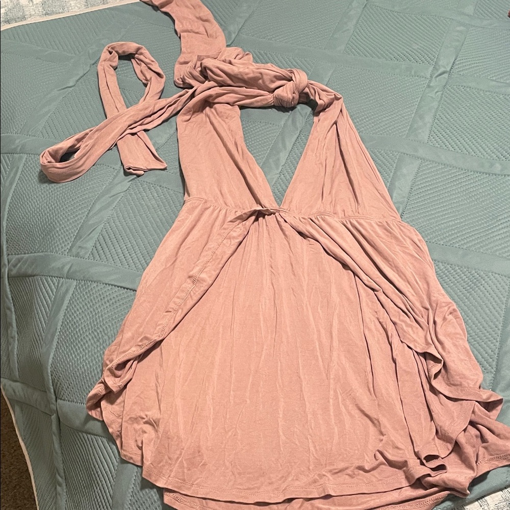 American Threads Mauve Backless Dress